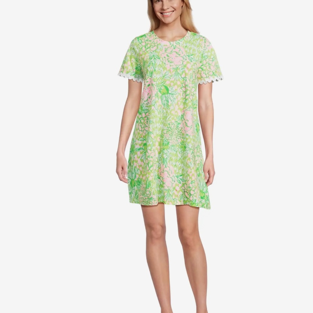 NWT Lilly Pulitzer Cody Dress in Green and Pink